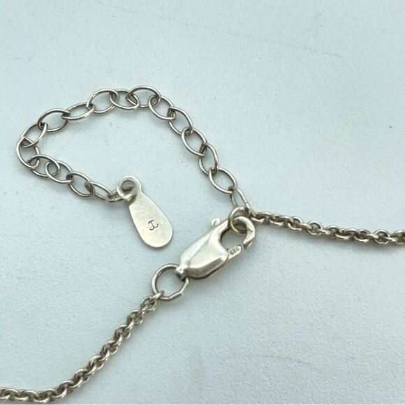 Sterling Silver Floating Open Heart Charm Pendant Necklace | 925 Jewelry Gift - Picture 8 of 12